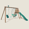 Station pour enfant avec portique et toboggan - Colza - Vue 3/4 droite