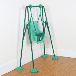 Balançoire portique en métal pour bébé replié