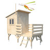 Cabane en bois sur pilotis pour enfants - Oakland - Vue 3/4 droite