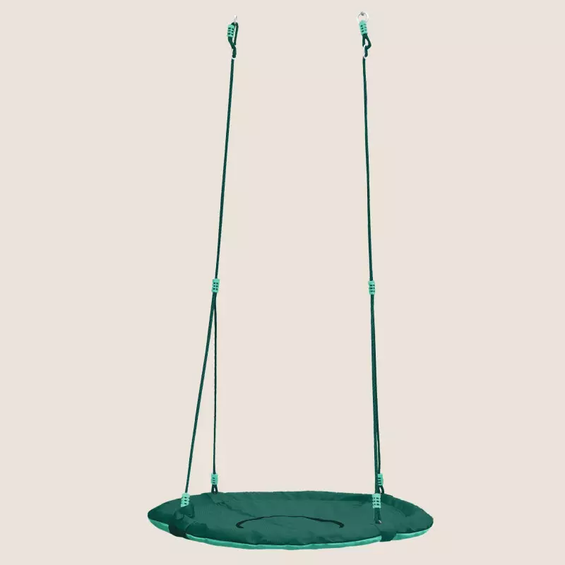 Balançoire nid d'oiseau ronde pour deux enfants Menthe Ø1m - Agrès pour portiques en bois 2m22 à 2m35