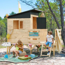 Cabane en bois sur pilotis pour enfants - Oakland - Usage familial en extérieur