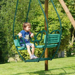 Siège Balancelle 2 enfants- pour portique de 2,22m - Usage familial en extérieur