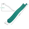 Glissière toboggan en plastique pour plateforme 120 cm - Dimensions