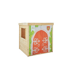 Cabane en bois et tissu princesse pour enfants - Princesse - Vue 3/4 droite