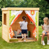 Cabane en bois et tissu princesse pour enfants - Princesse - Pour 2 enfants de 3 à 12 ans