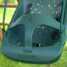 Siège de balançoire bébé évolutif LILLY - Soulet - 6 à 36 mois - Zoom barre T de maintiens et coque aération