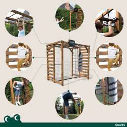 Aire de jeux en bois - Odin - Activités.