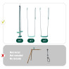 Pack 3 accessoires - 2 balançoire et 1 face à face pour portique H222 cm composition pack