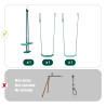 Pack Cocoon 3 accessoires - 2 balançoire et 1 face à face pour portique H195 cm_Pack composition