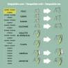 Pack 3 accessoires - 2 balançoire et 1 face à face pour portique H222 cm Information compatibilité