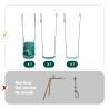 Pack Lilly 3 accessoires - 2 balançoire et 1siège bébé Lilly pour portique H195 cm - Composition pack