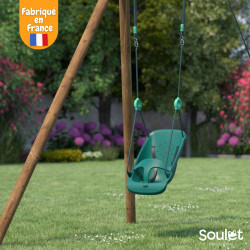 Pack Lilly 3 accessoires - 2 balançoire et 1siège bébé Lilly pour portique H195 cm - Siège bébé Lilly