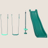 Pack Cocoon 4 accessoires - 2 balançoires - 1 face à face et 1 toboggan pour portique H195 cm Photo couverture