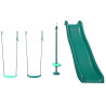Pack Cocoon 4 accessoires - 2 balançoires - 1 face à face et 1 toboggan pour portique H195 cm Photo packshot