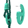 Pack Cocoon 4 accessoires - 2 balançoires - 1 face à face et 1 toboggan pour portique H195 cm Photo mousqueton
