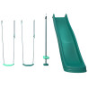 Pack 4 accessoires - 2 balançoires - 1 face à face et 1 toboggan pour portique H222 cm - Packshot