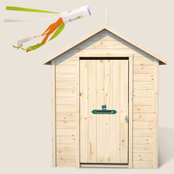 Cabane en bois pour enfants – Garance - Vue de face