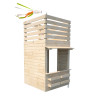 Cabane en bois epicerie pour enfants - Shopping - Vue 3/4 droite