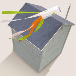 Cabane en bois pour enfants – Garance - Vue de dessus