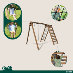 Aire de jeux en bois Tristan - Les activités.