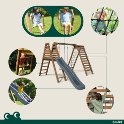Aire de jeux en bois Isis - Les activités.