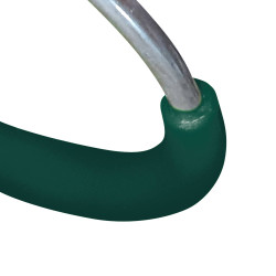 Paire d'anneaux en métal - Zoom sur l'agrès et revêtement pour confort prise en main