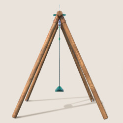 Petit portique en bois 1 agrès balançoire - Hanna