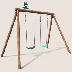 Portique balançoire en bois 2 places ALIZEE