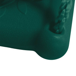 Balançoire une place vert foncé - Agrès pour portiques 2m à 2m50 - Fond blanc - Zoom assise