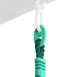 Balançoire en plastique vert d'eau (agrès) - Soulet