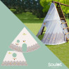 Option Tipi pour portique Soulet - 1 tissu trapèze et un tissu tipi.