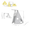 Option Tipi pour portique Soulet - Dimensions.