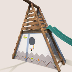 Option Tipi pour portique Soulet - Zoom sur le tissu trapèze.