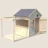 Cabane en bois avec pergola et plancher pour enfants Epicerie - Jardipolys