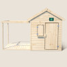 Cabane en bois avec pergola et plancher pour enfants Epicerie - Jardipolys