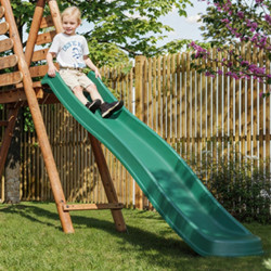 Pack 4 accessoires - 2 balançoires - 1 face à face et 1 toboggan pour portique H222 cm - zoom sur le toboggan.