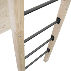 Cabane en bois crossfit pour enfants et ado - Cross Fit - Zoom sur les barreaux en métal