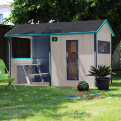 Cabane en bois pour enfant avec table - Jazz - ambiance