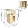 Cabane en bois crossfit pour enfants et ado - Cross Fit - Dimensions
