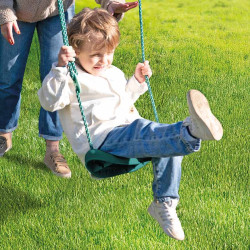 Portique en bois 4 agrès - de 6 mois à 12 ans-6 enfants - Suzanne - Zoom sur la balançoire