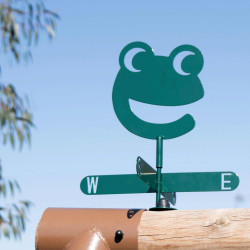 Portique en bois avec plateforme 3 agrès et toboggan - Violette - Zoom sur la girouette