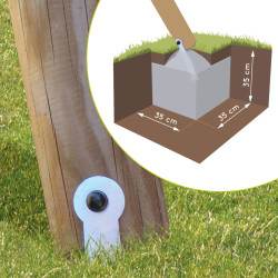 Kit de scellement complet avec visserie pour portique et station en bois – Soulet