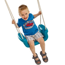 Siège de balançoire tricolore bébé évolutif 9-36 mois – Agrès pour portique 1m95 à 2m40