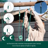 Portique en bois traité multi-activités Tulipe – avec toboggan, balançoires, tipi, siège bébé et agrès bateau
