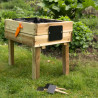 Carré potager pour enfant en bois avec ardoises - 26L - Marguerite