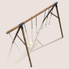 Portique en bois traité classe 4 - pour adolescents(3,25m)- 4 agrès - GALDAR - Vue de dessus