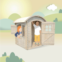Petite cabane en bois 2 enfants - Patty - Pour 2 enfants de 3 à 12 ans