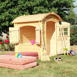 Petite cabane en bois 2 enfants - Patty - Usage familial en extérieur