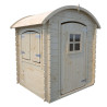 Petite cabane en bois 2 enfants - Patty - Vue 3/4 droite