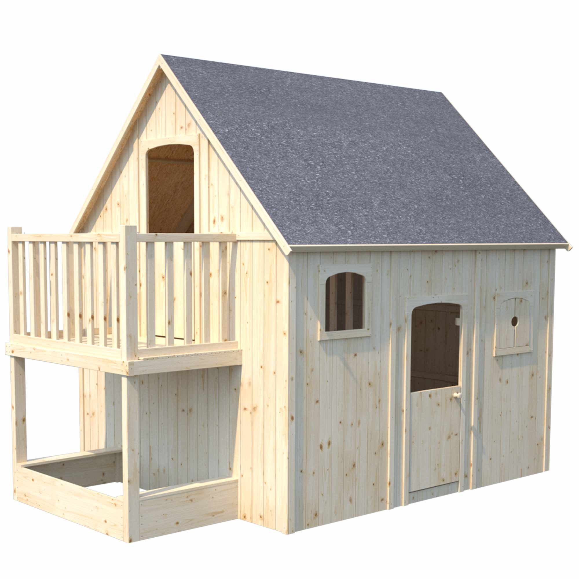 Cabane de jardin en bois, maisonnette pour enfant